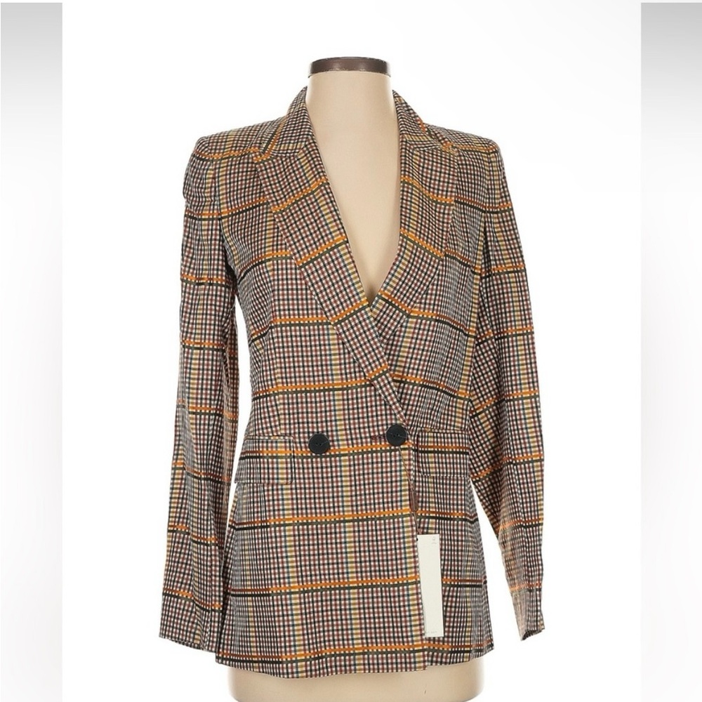 Massimo Dutti checker blazer size 6